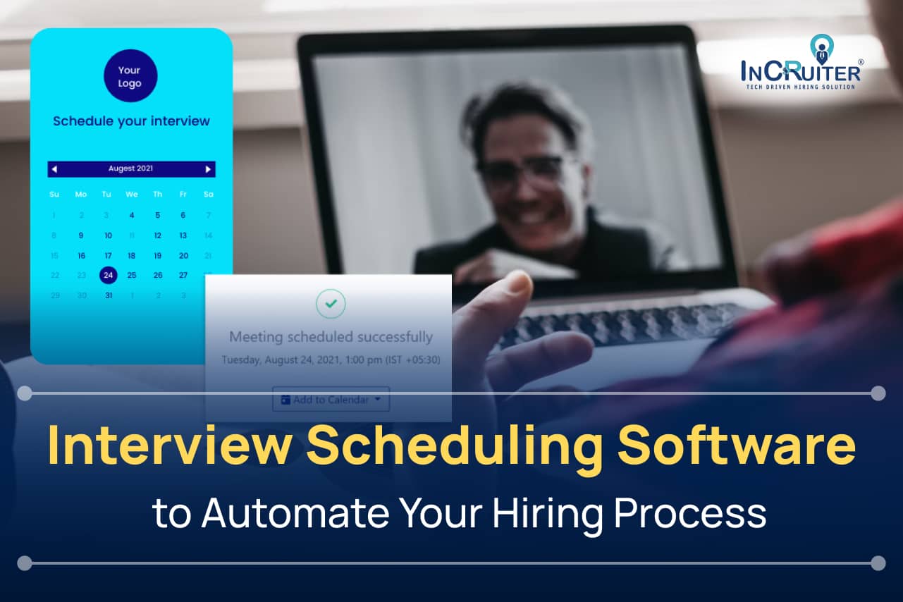 Image showcasing automated scheduling features for interviews, improving efficiency and reducing time-to-hire.