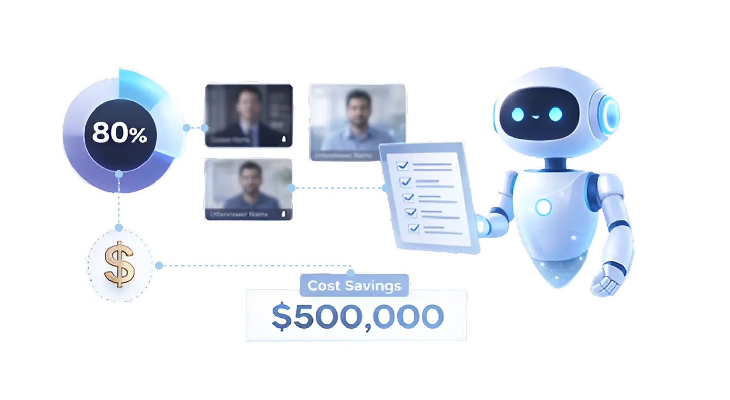 80% Cost Saving with AI Interview Tool